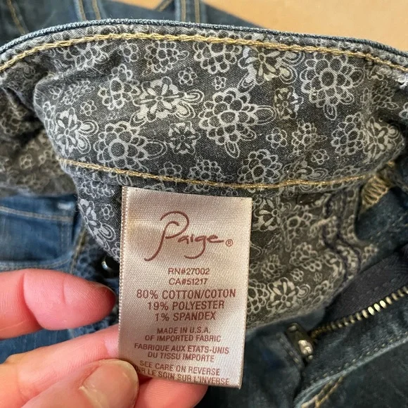 Paige Skyline Skinny Jeans - Size 27 - Picture 9 of 11